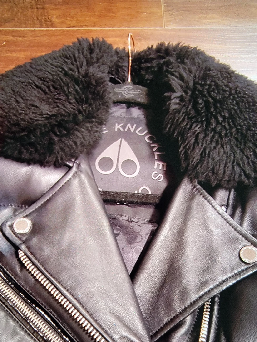 Moose Knuckles Full Grain Leather Biker Jacket - photo 4