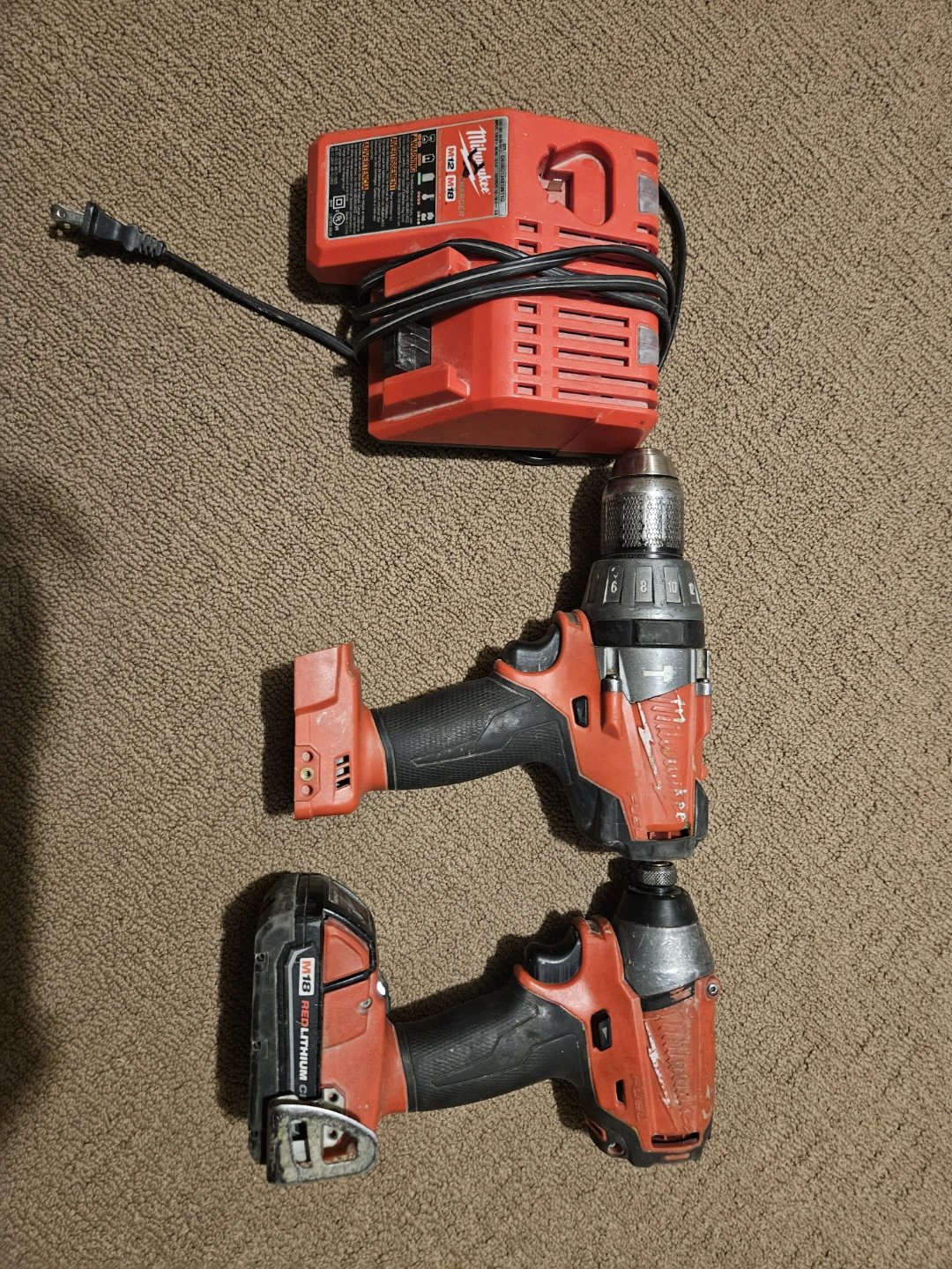 Milwaukee M18 FUEL Drill & Impact Driver Set with Charger