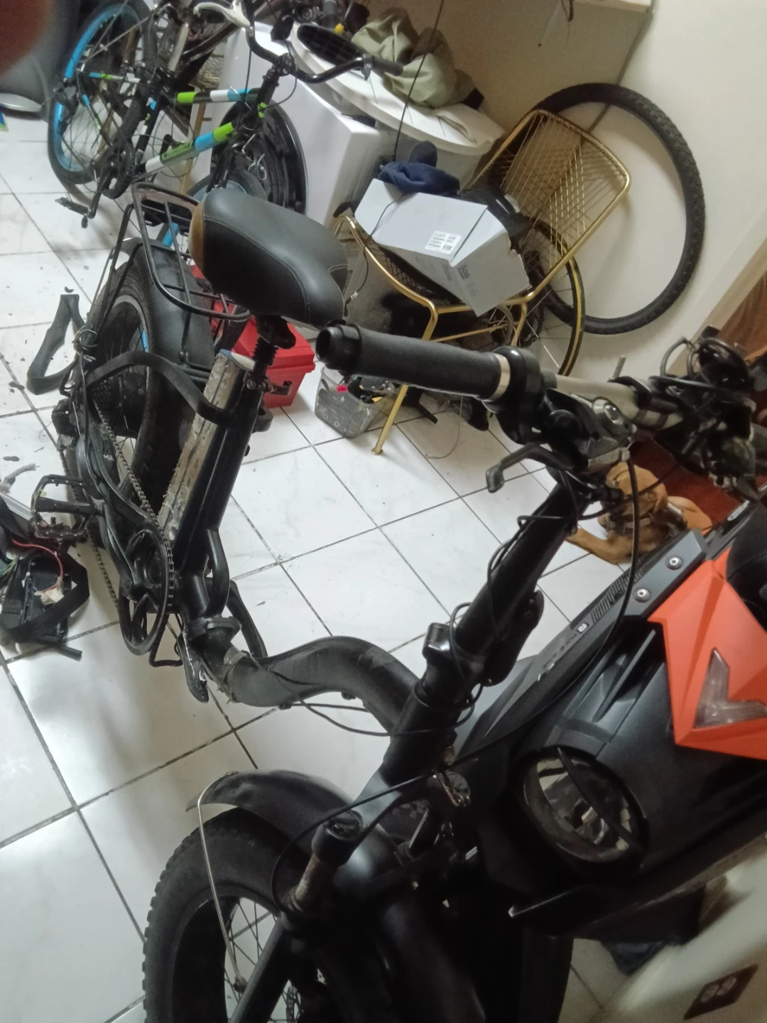 Black Fat Tire Electric Bicycle - photo 2