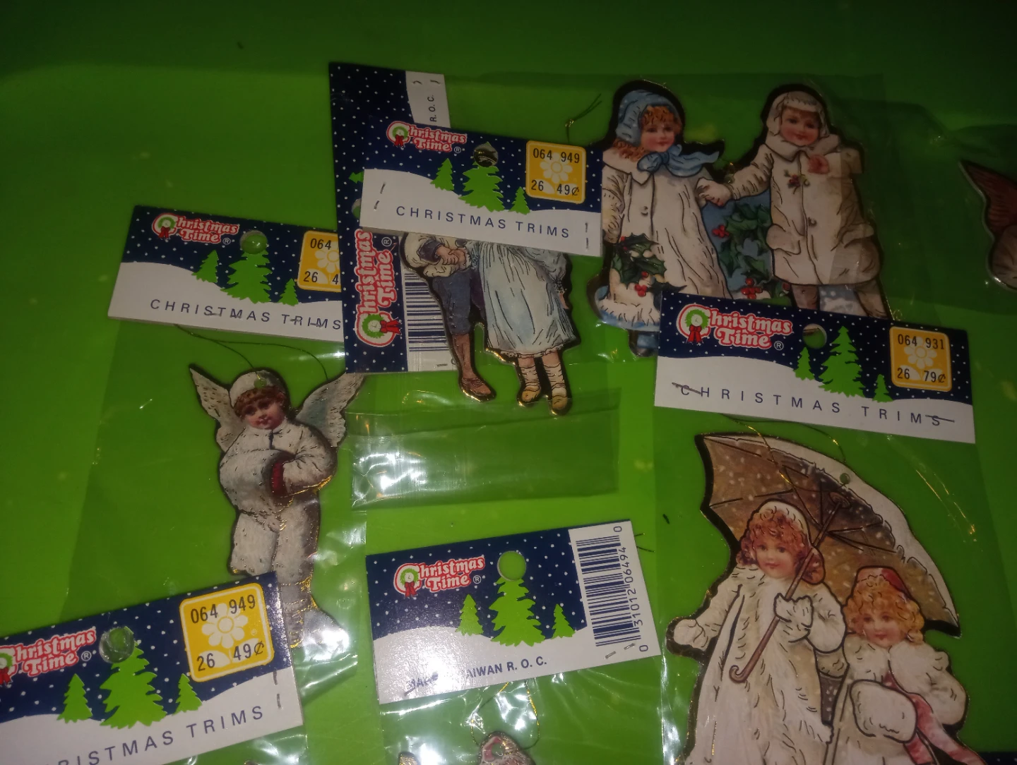Christmas Time Christmas Trims Vintage Ornaments lot (10) - photo 3