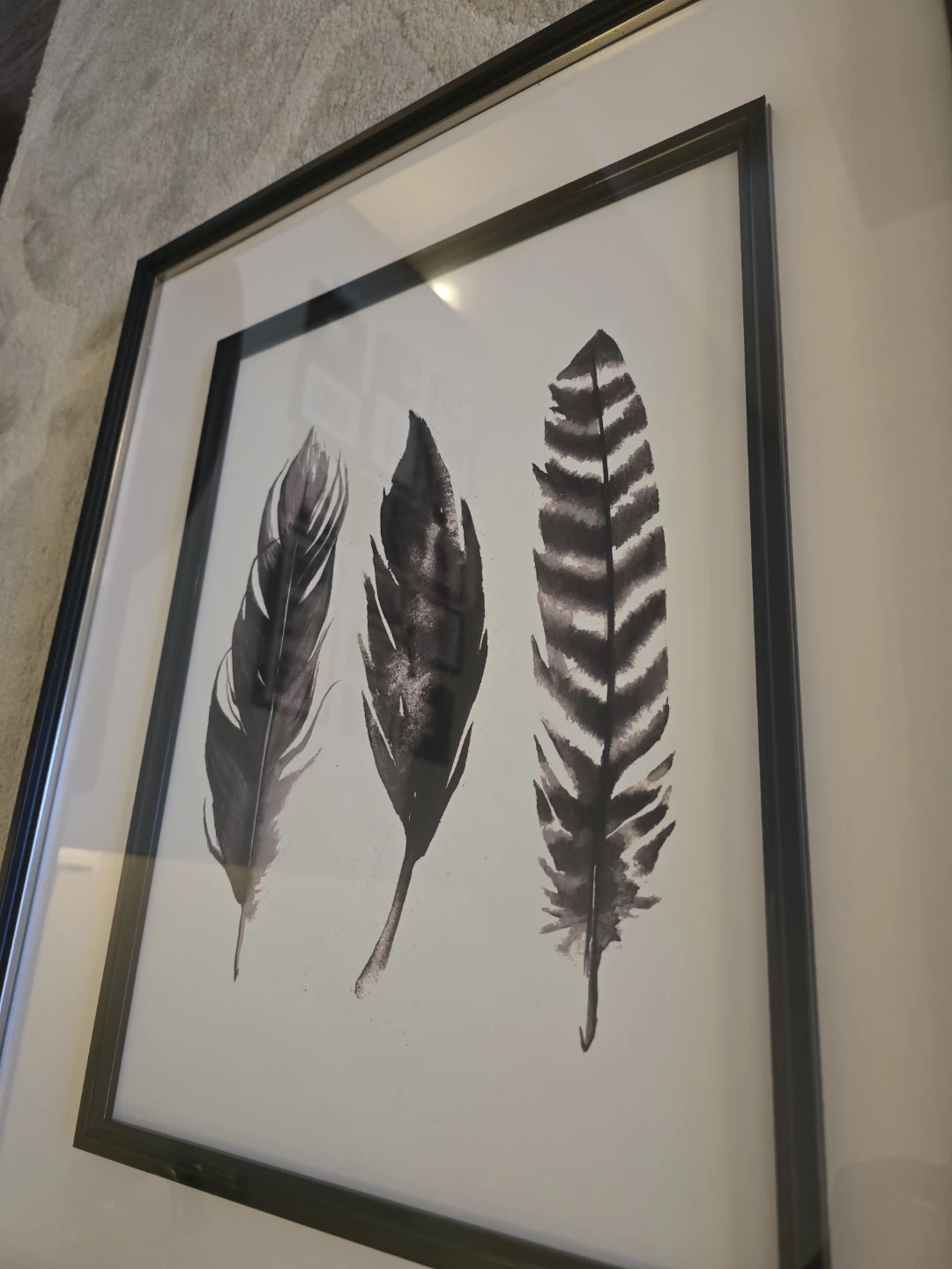 Framed Feather Wall Art - photo 2