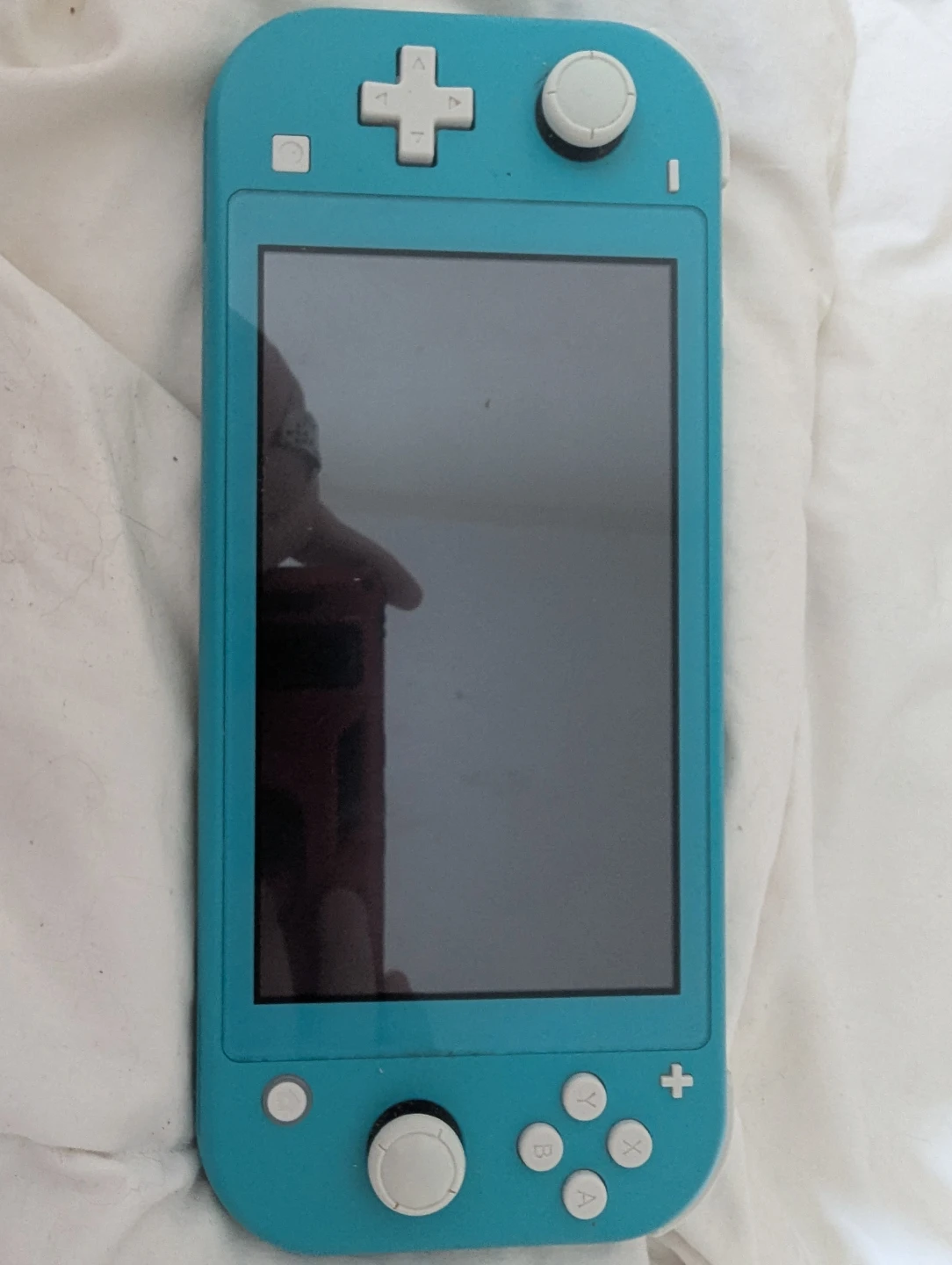 Cyan Switch lite with cover, case, game, SD card - photo 3