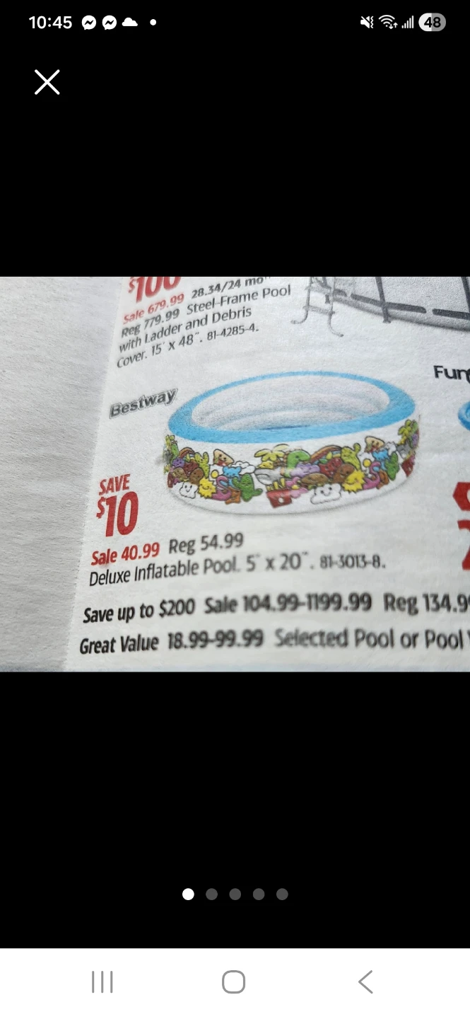Bestway Deluxe Inflatable Pool 5" x 20"