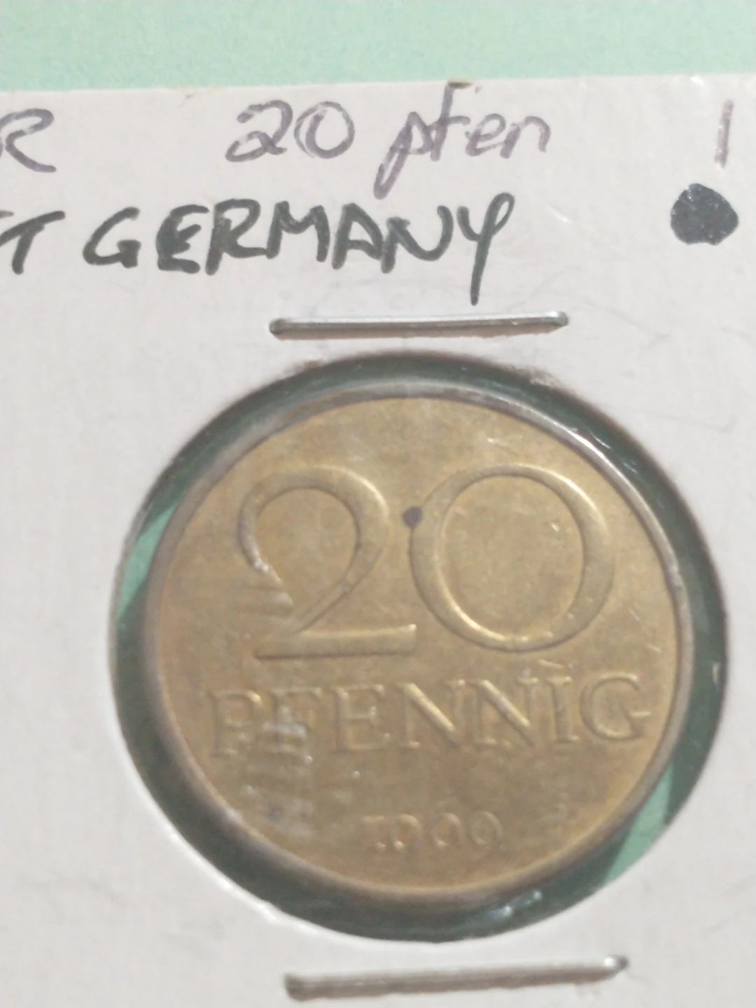 Nice 1969 DDR East Germany 20 pfennig