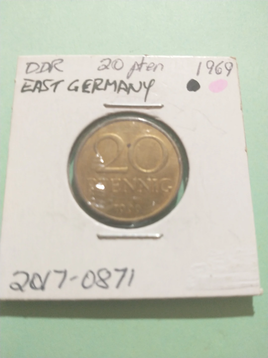 Nice 1969 DDR East Germany 20 pfennig - photo 3