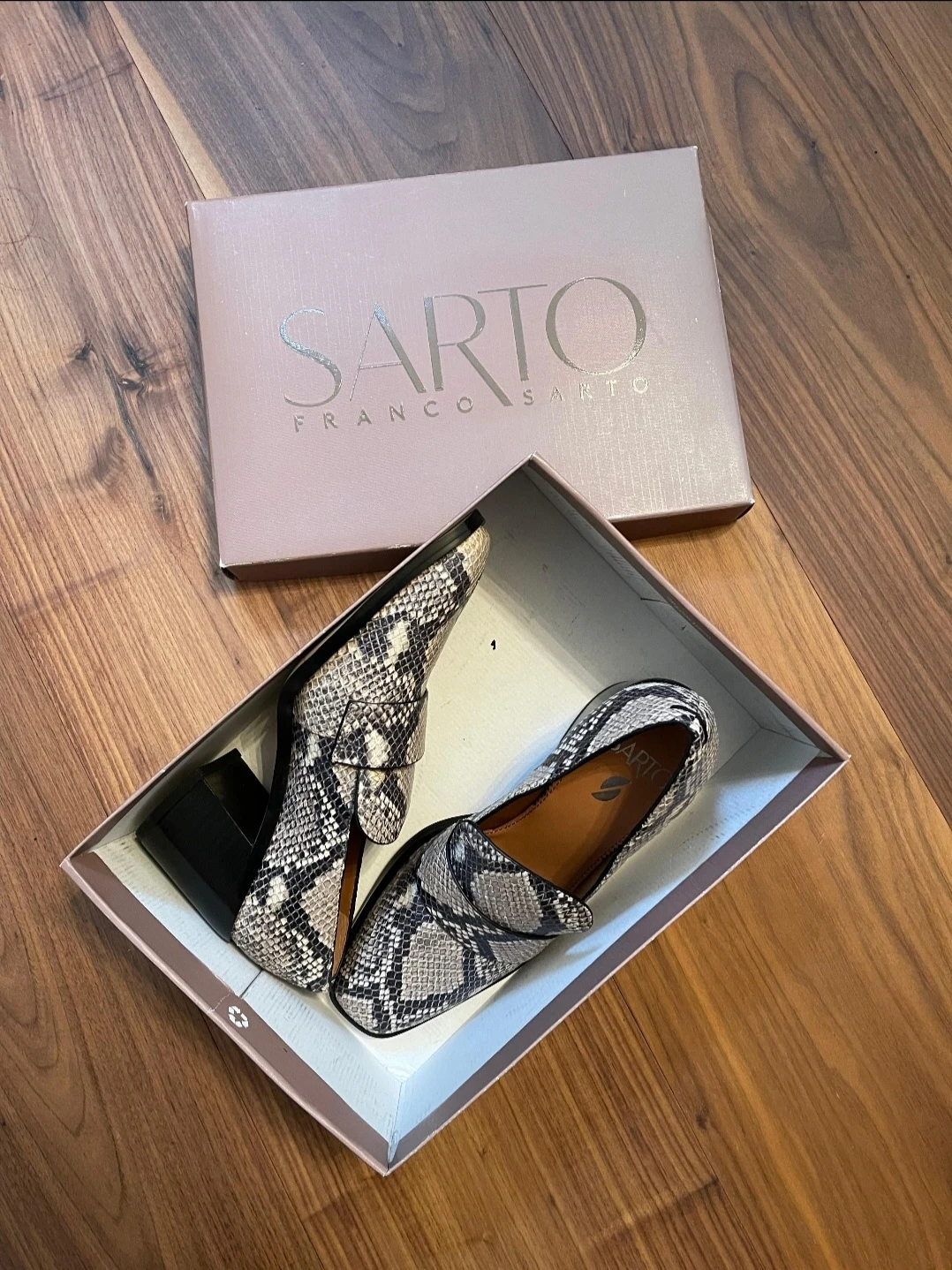 Franco Sarto Snake Print Loafers - Size 6.5 - photo 3