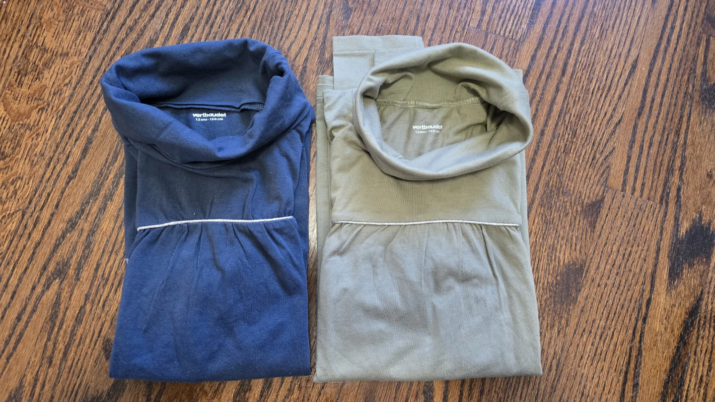 Vertbaudet Long Sleeve Turtleneck Tops (2-pack) 12years - photo 2