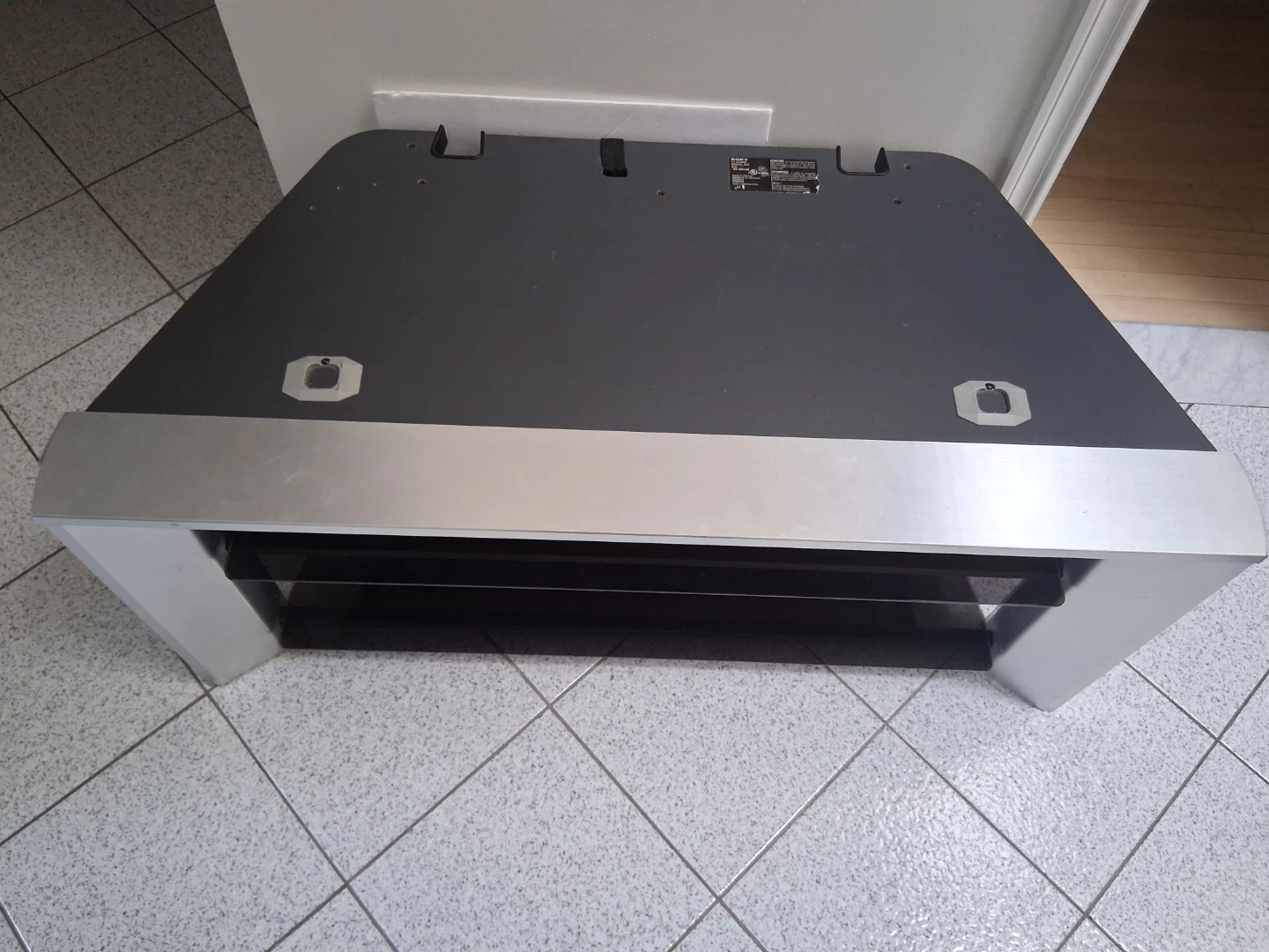 TV Stand with Glass Shelves - photo 3