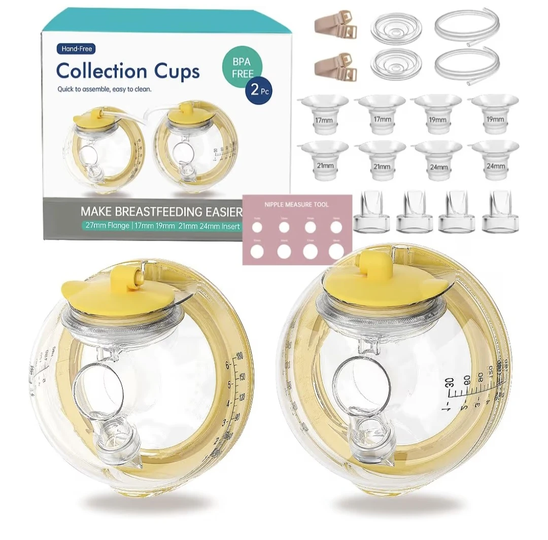 PumpMom Hand-Free Collection Cups Set