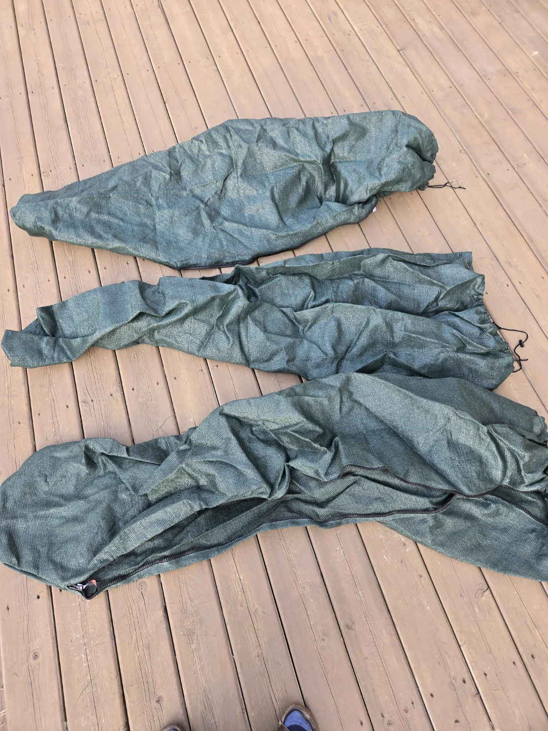 Green Mesh Garden Plant Covers (Set of 3)