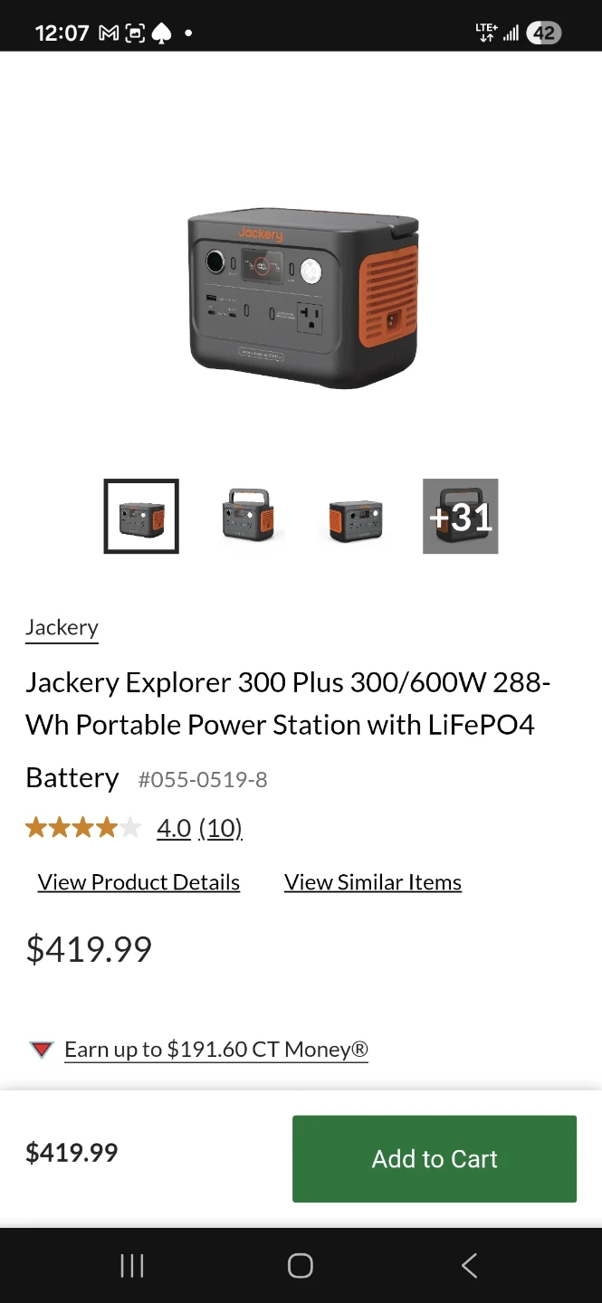Jackery Explorer 300 Plus 300/600W Portable Power Station