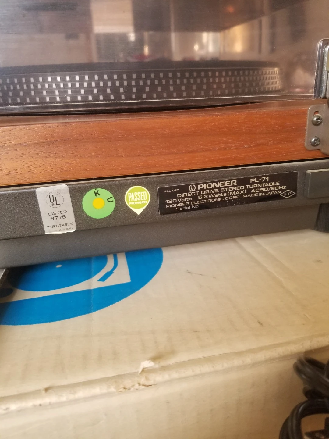 Pioneer PL-71 Direct Drive Turntable - photo 2