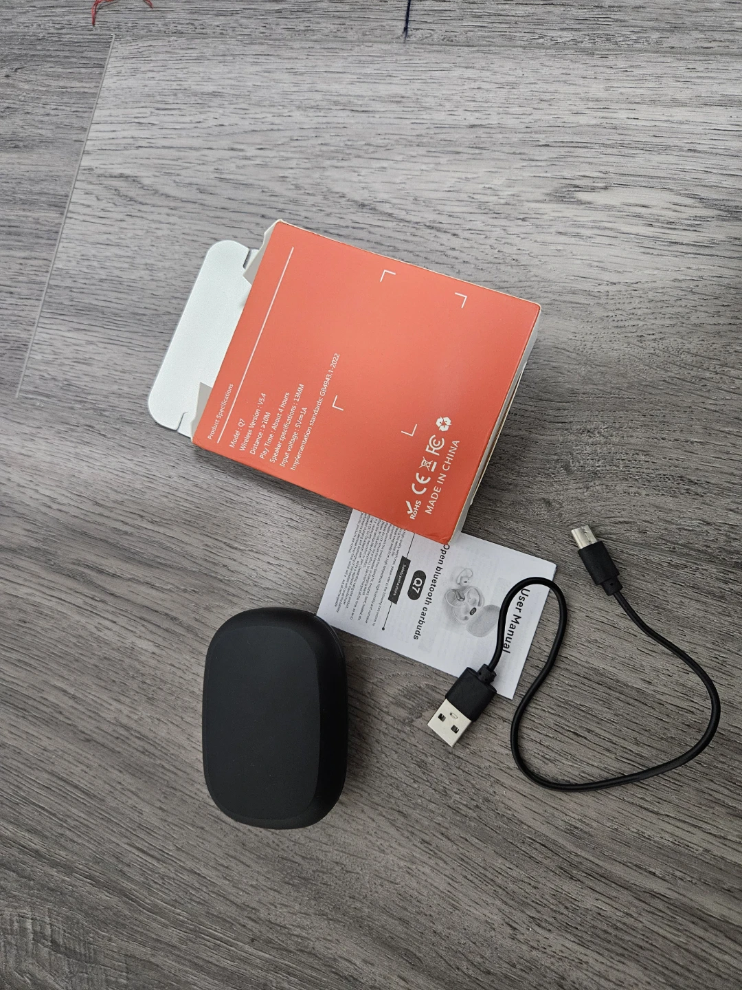 OWS Q7 Open Wireless Earbuds with Charging Case