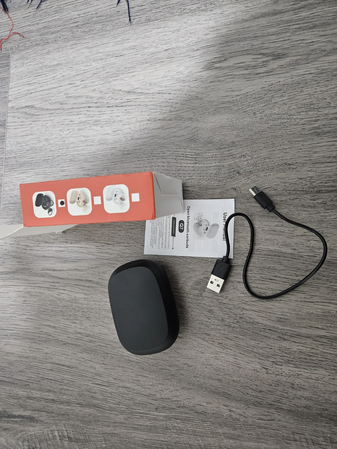 OWS Q7 Open Wireless Earbuds with Charging Case - photo 4