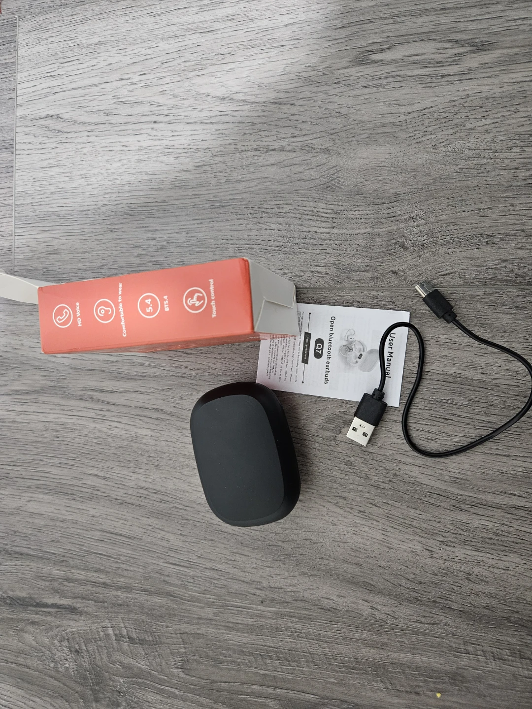 OWS Q7 Open Wireless Earbuds with Charging Case - photo 5