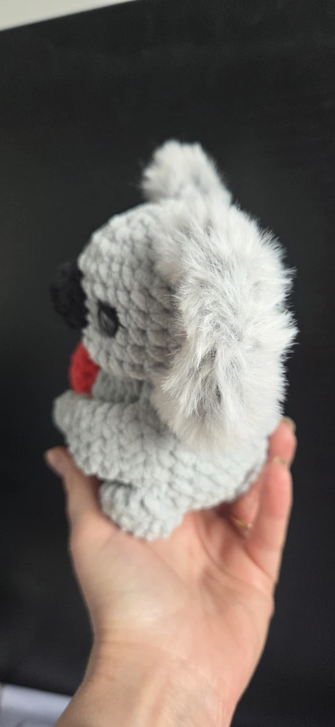 Handmade Crochet Koala with Heart Plushie - photo 2