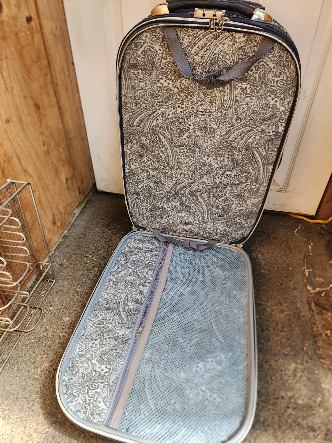Blue Rolling Suitcase carry-on - photo 3