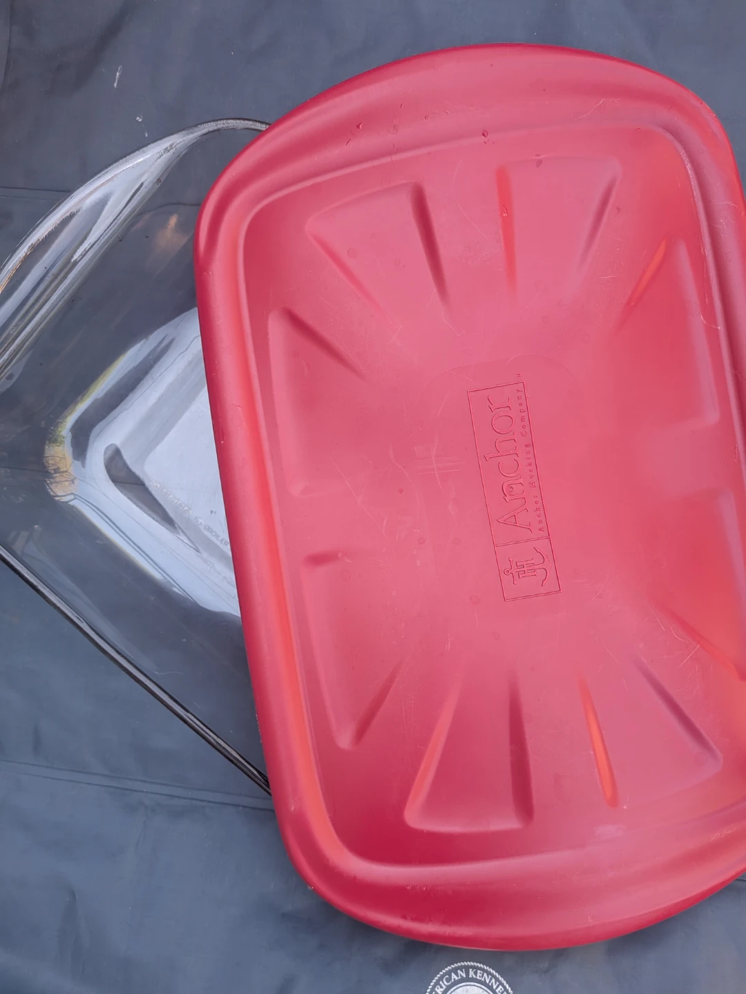 Anchor Hocking 9" x 13" Glass Baking Dish with Red Lid