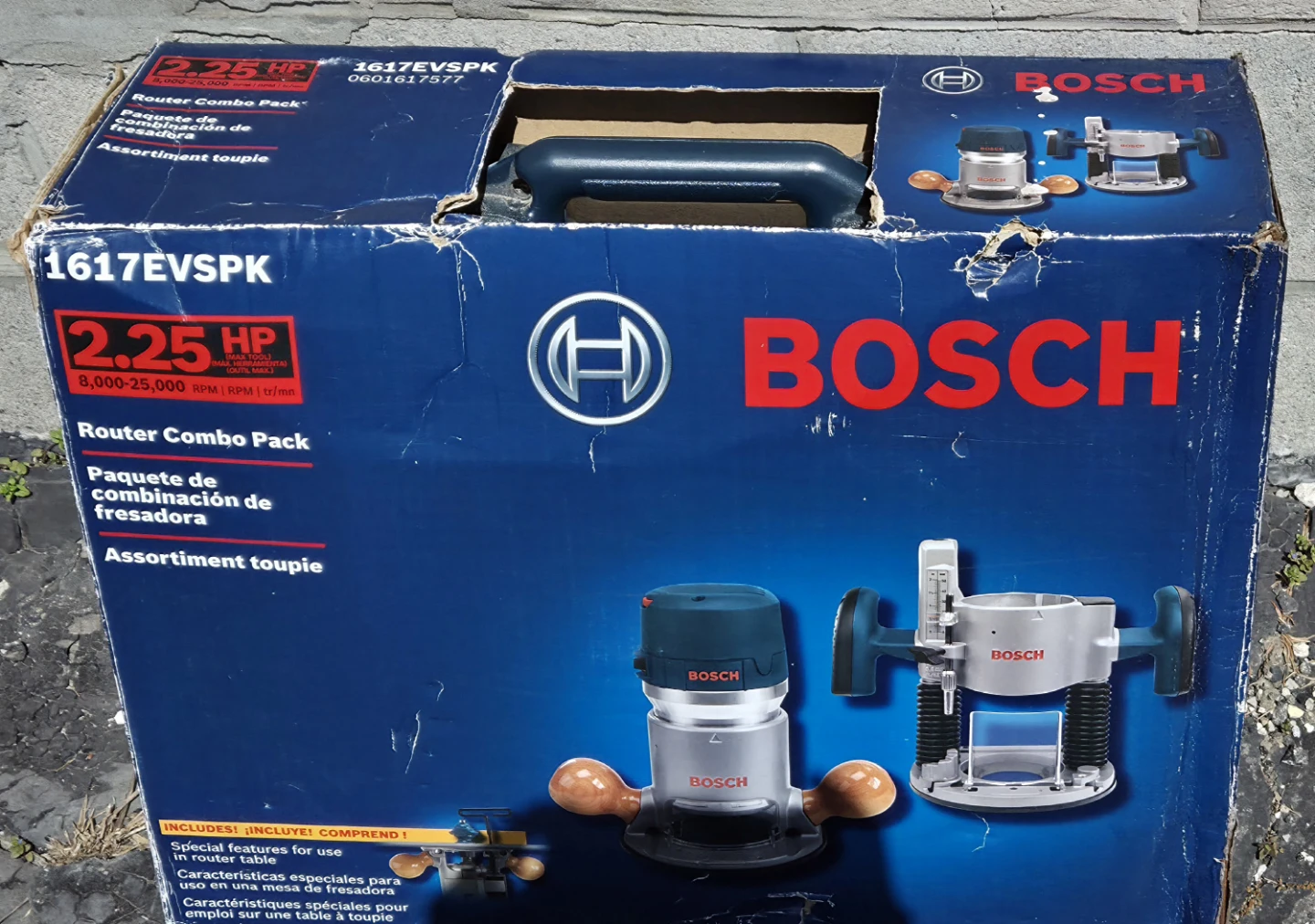 BOSCH 1617EVSPK 2.25 HP Router Combo Pack - photo 2