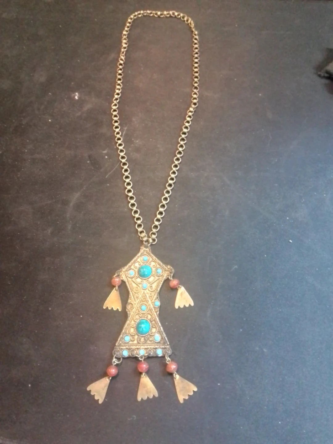 Vintage Moroccan Berber Pendant Necklace
