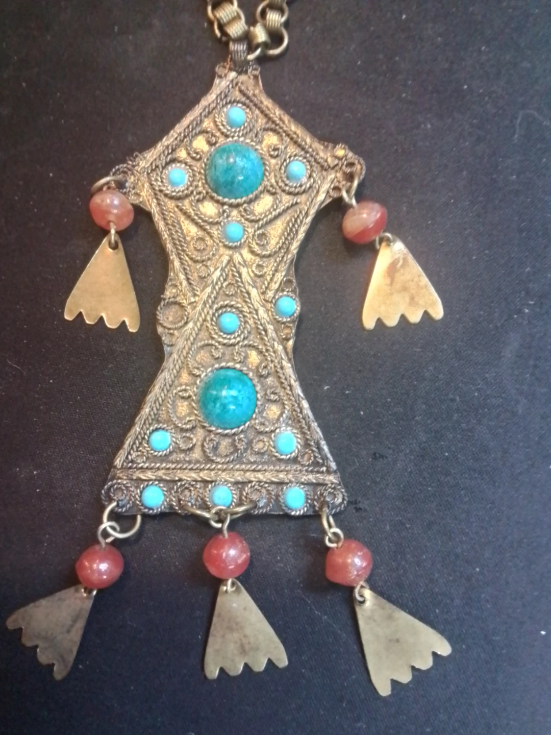 Vintage Moroccan Berber Pendant Necklace - photo 2