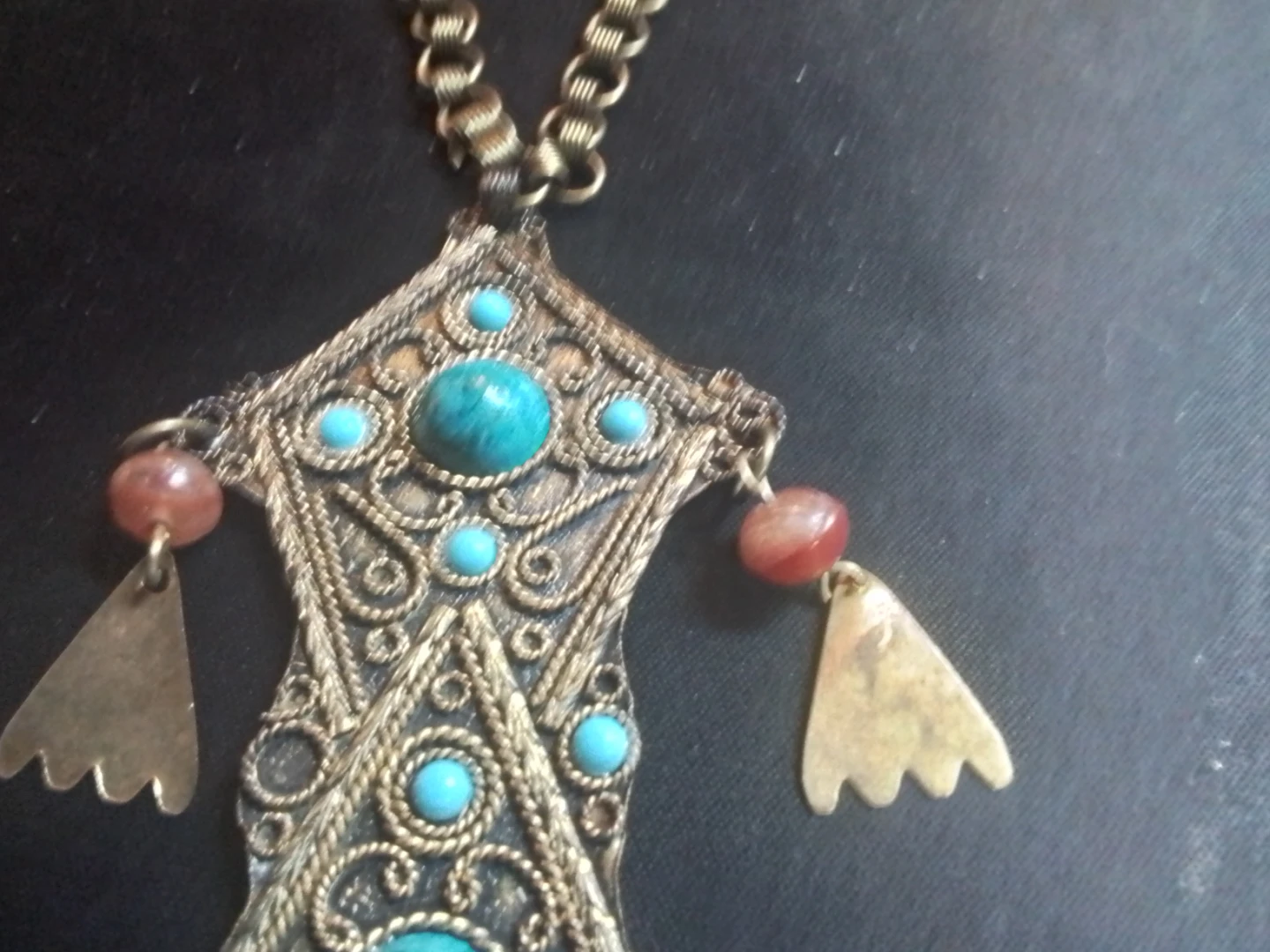Vintage Moroccan Berber Pendant Necklace - photo 3