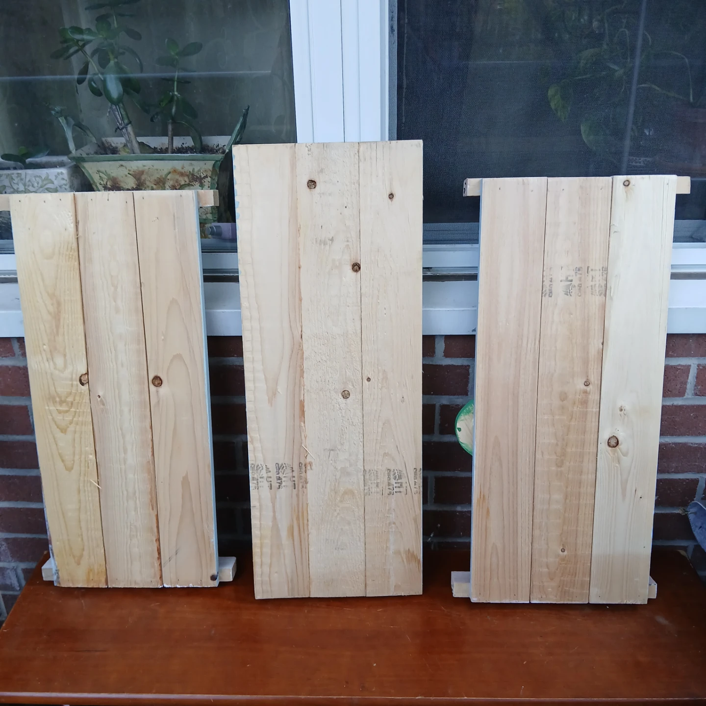 Set of 3 Wooden Cactus & Plant Wall Art - photo 2