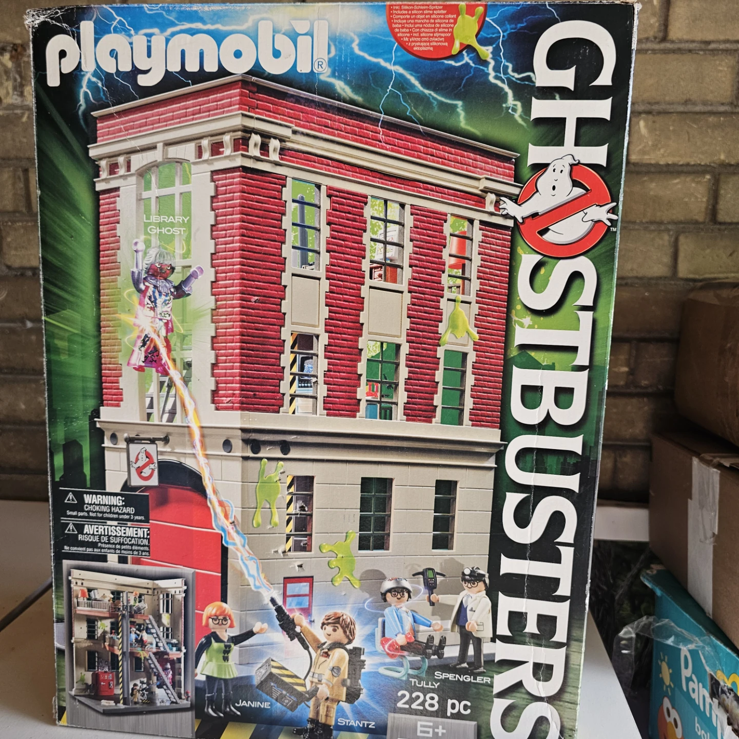 Playmobil Ghostbusters Firehouse (9219) & Helicopter (9385)