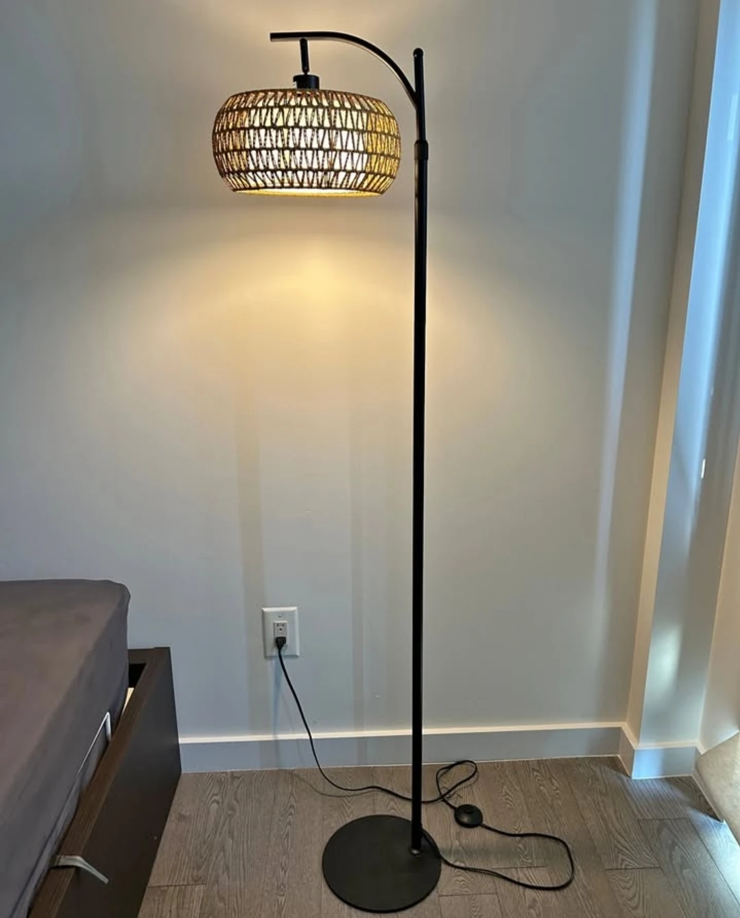 Woven Basket Floor Lamp