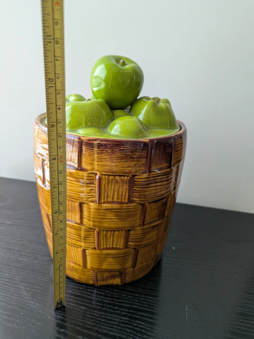Ceramic Apple Basket Cookie Jar - photo 2
