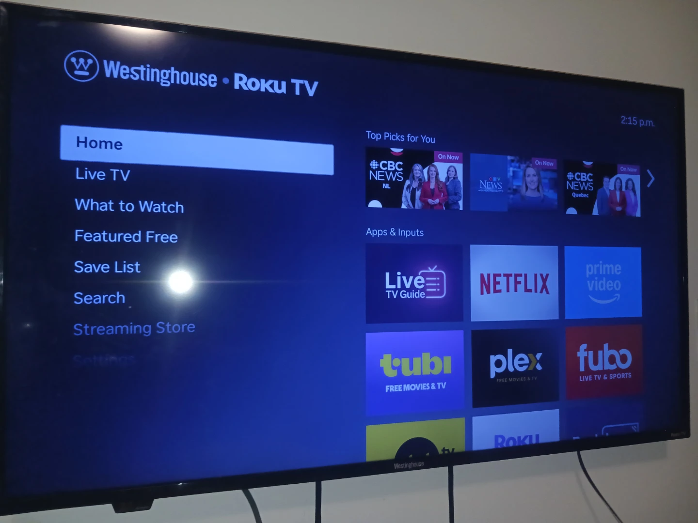 Westinghouse Roku TV 43 inch