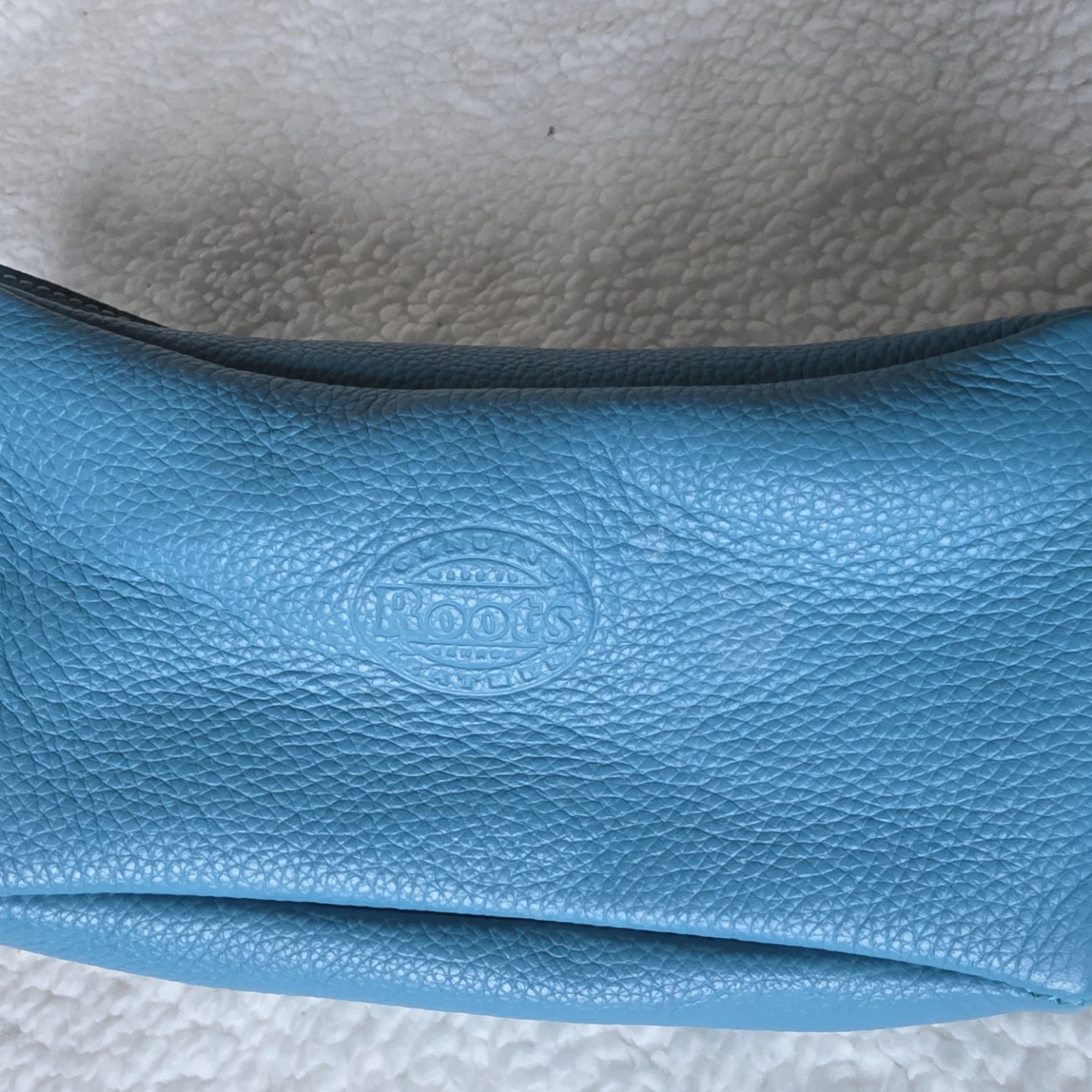 Roots Blue Leather Fanny Pack/Crossbody Bag - photo 5