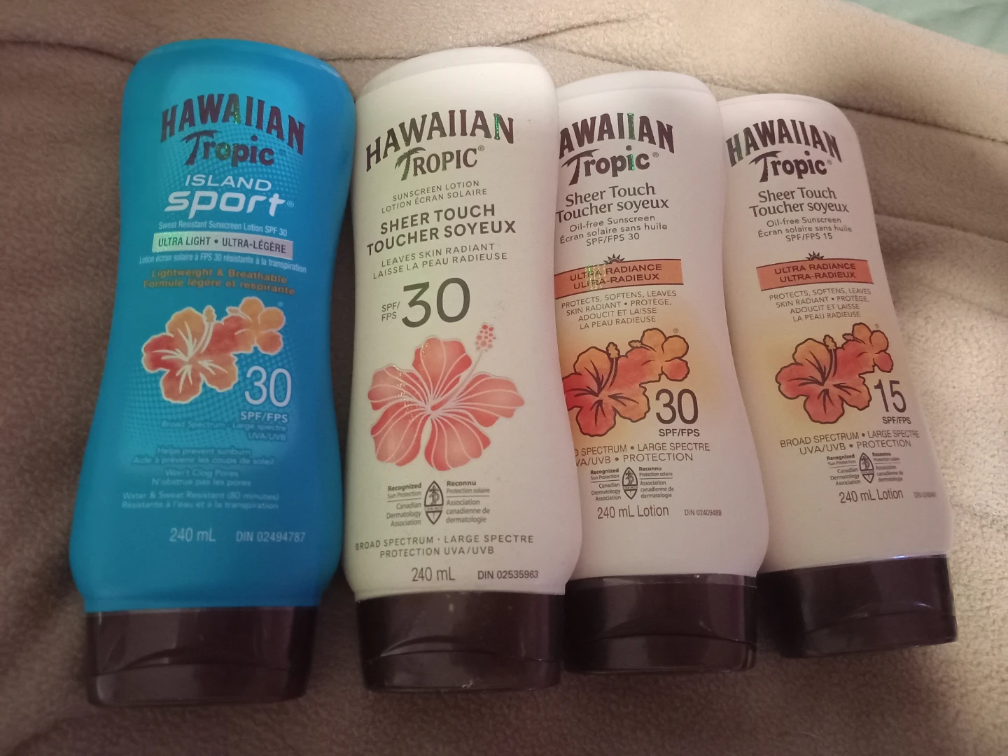 Hawaiian Tropic Island Sport & Sheer  Sunscreens SPF 30 & 15