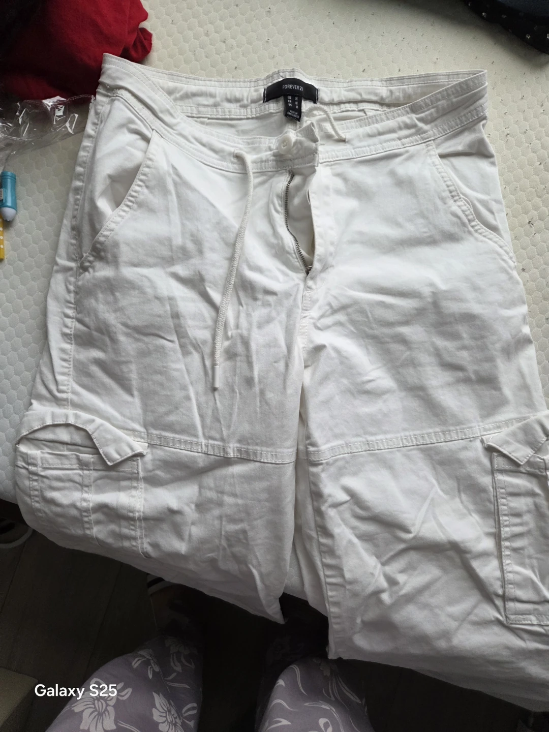 Forever 21 White Cargo Pants - photo 3