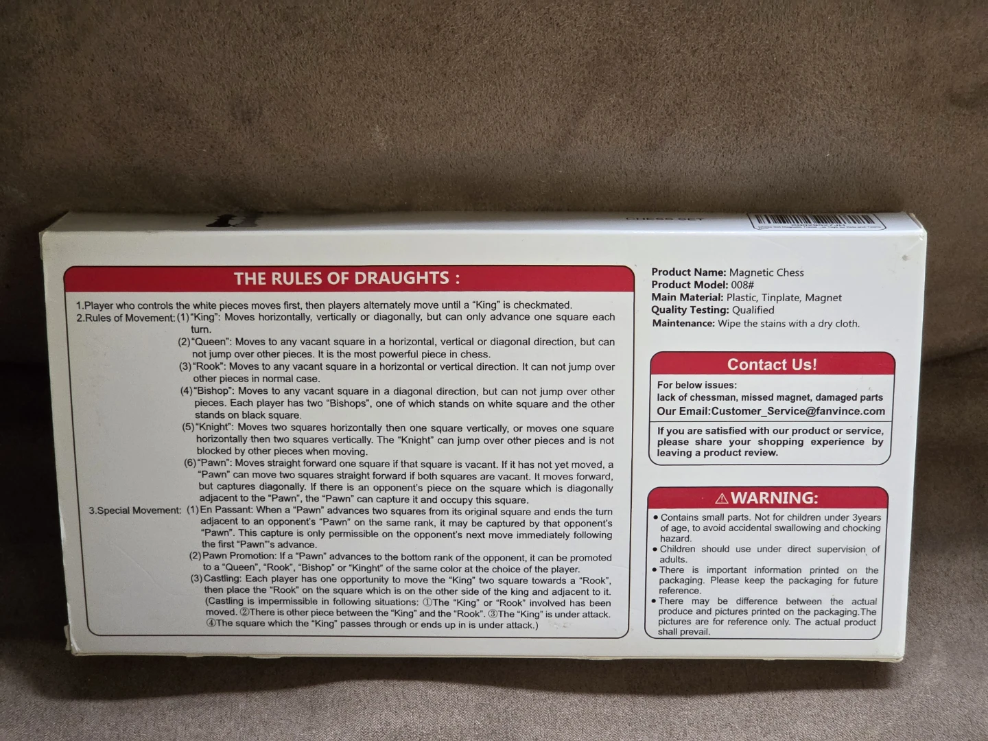 FANVINCE Magnetic Folding Chess Set - photo 2
