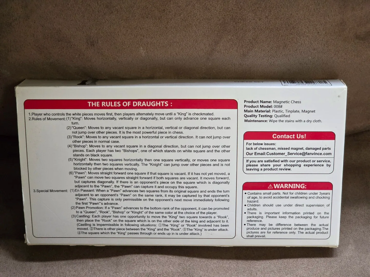 FANVINCE Magnetic Folding Chess Set - photo 2