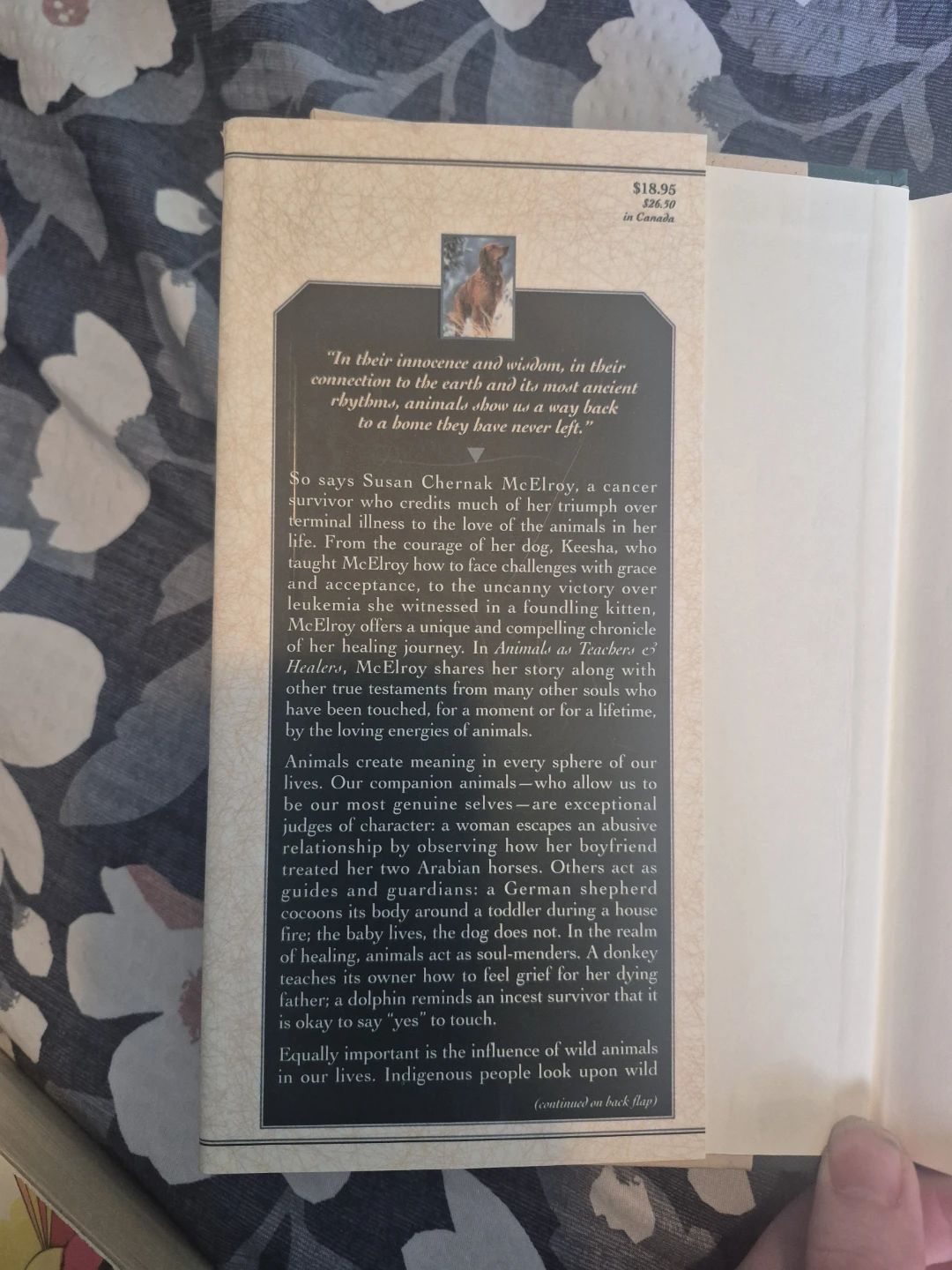 Animals as Teachers & Healers by Susan Chernak McElroy Book - photo 2