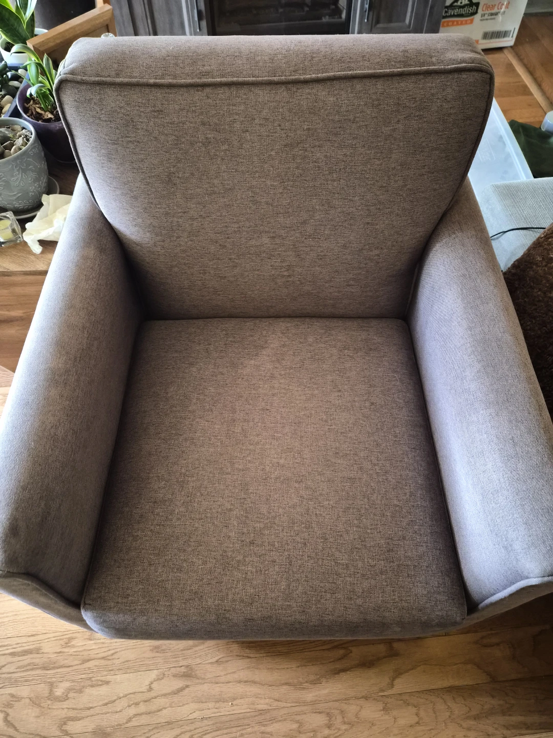 Armchair - Grey Fabric