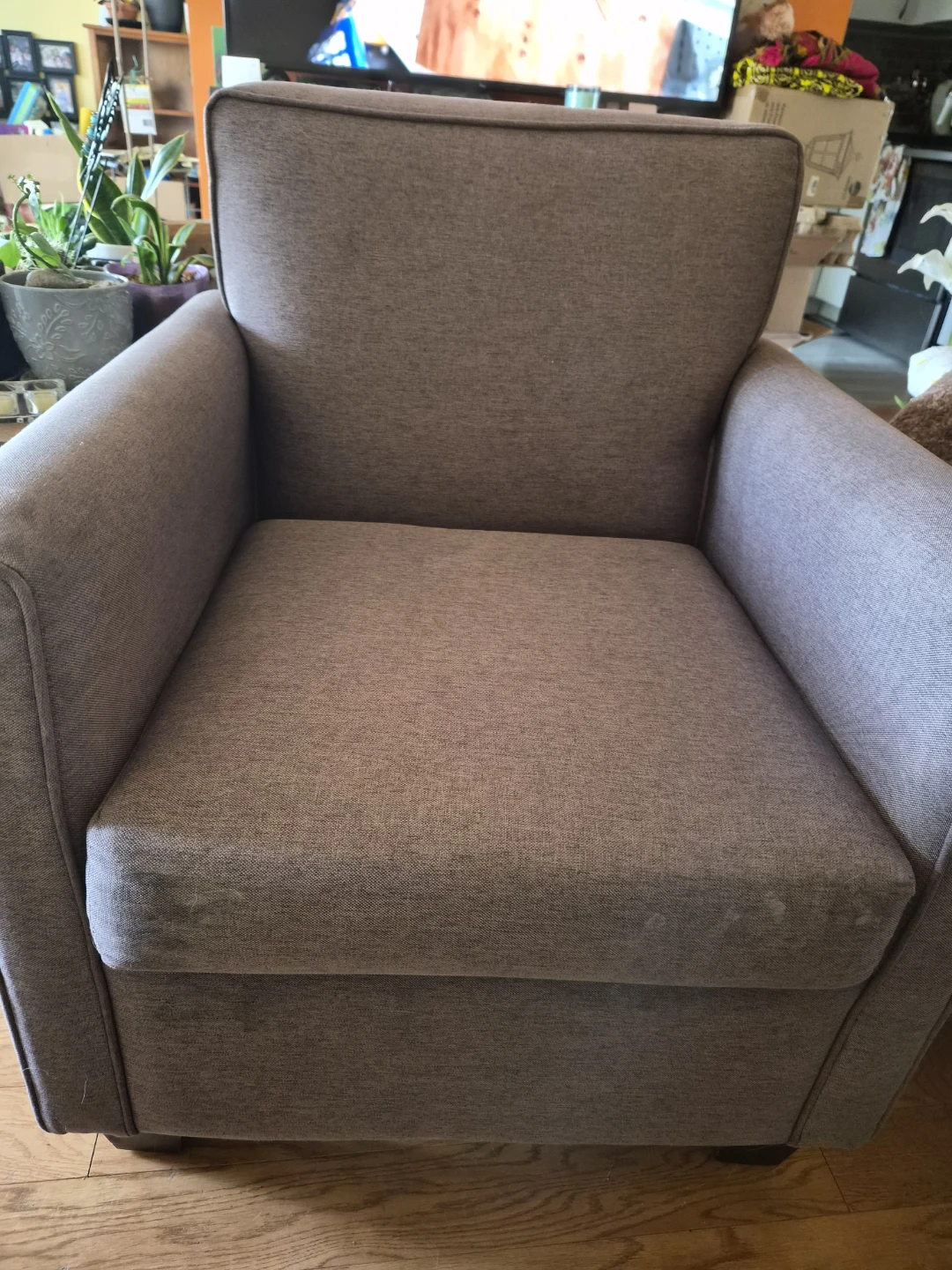 Armchair - Grey Fabric - photo 2