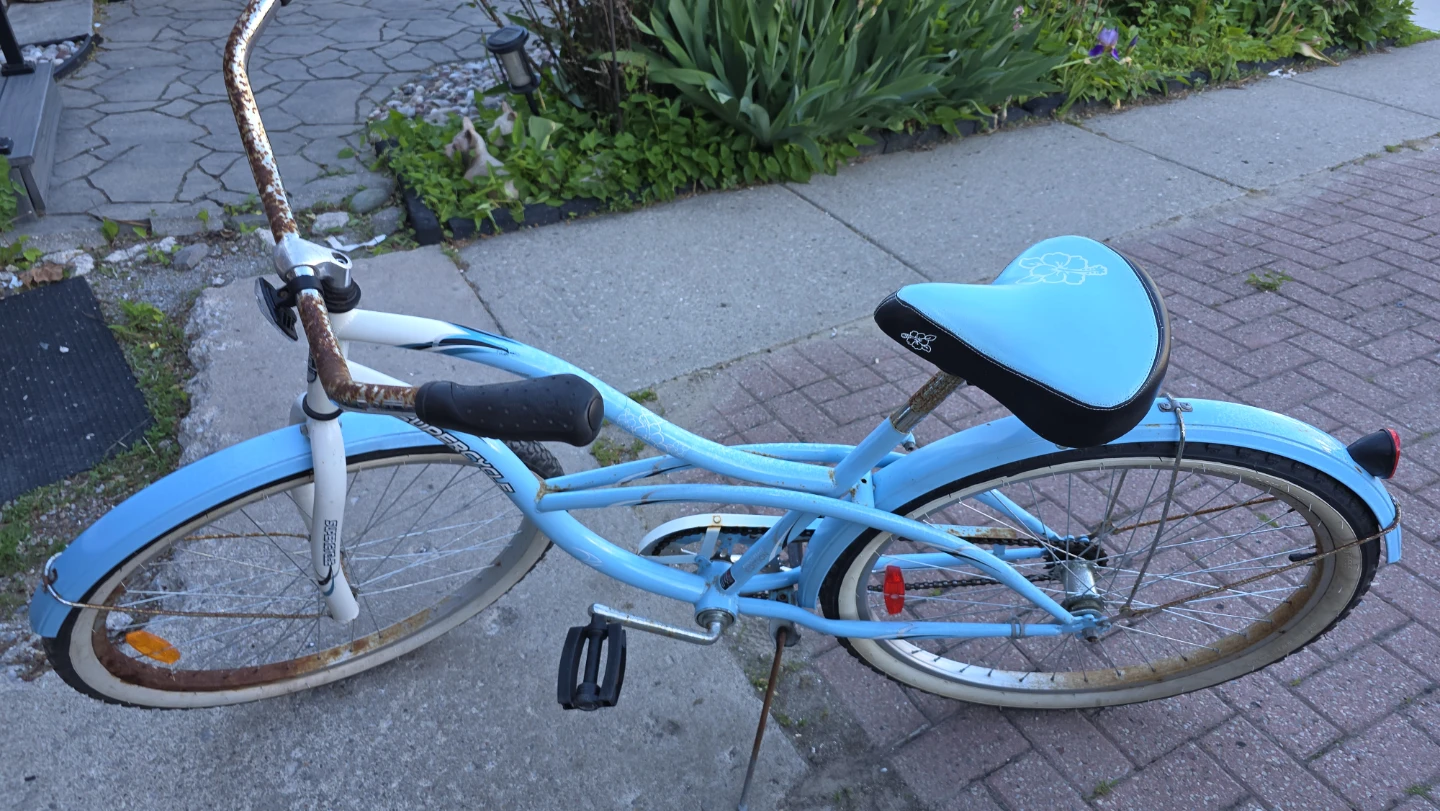 Supercycle Blue Cruiser Bicycle - RUSTY! BUT WORKS GREAT!! - photo 2