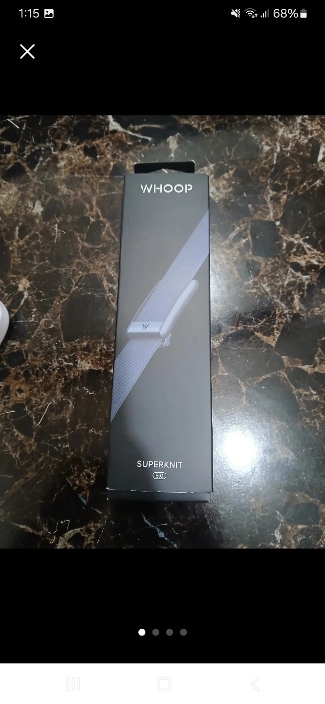 Whoop band and wireless charger