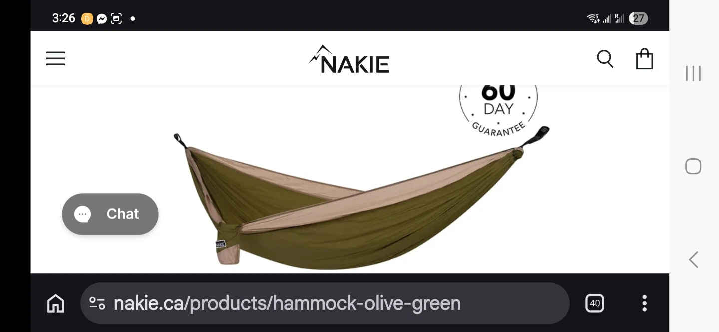 Nakie Hammock - Olive Green - photo 2
