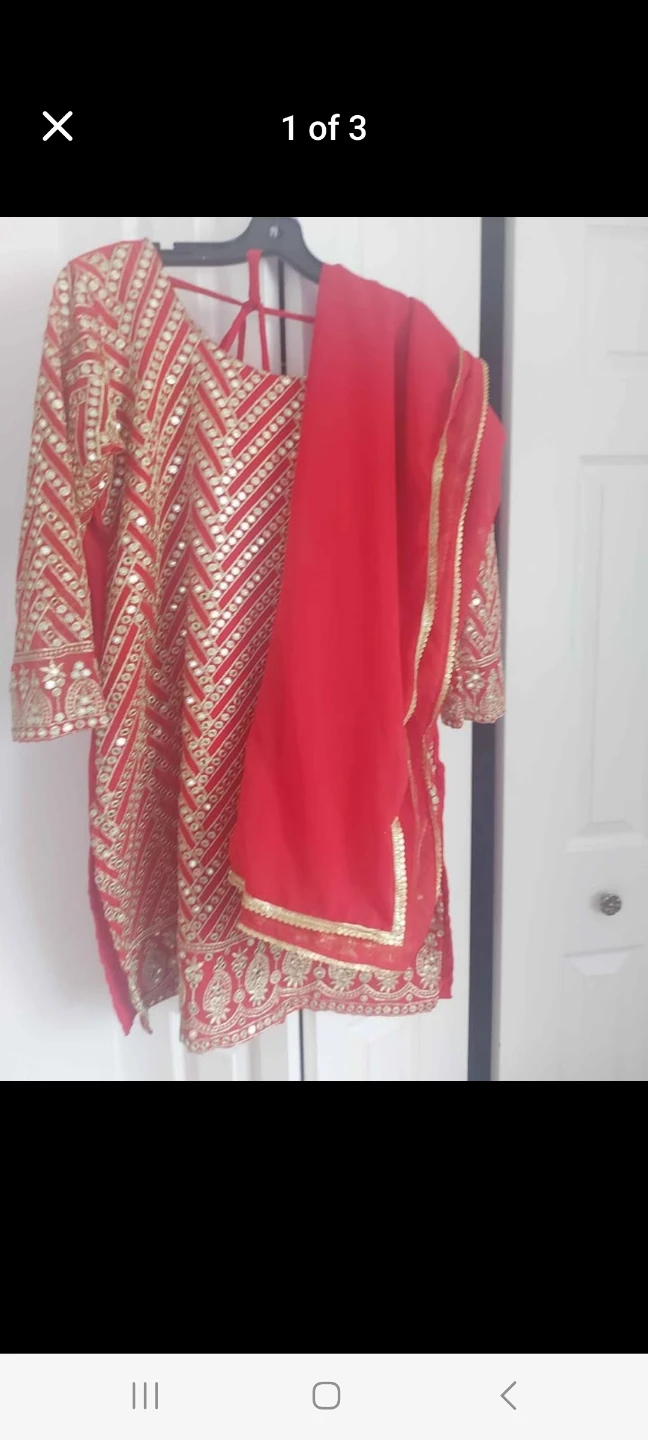 Indian Sharara suit with dupatta