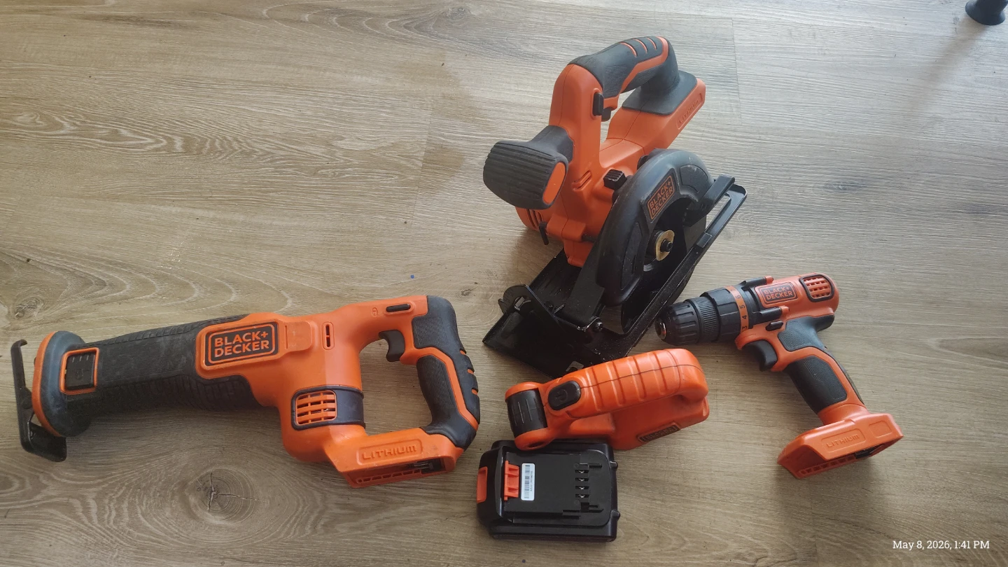 Black+Decker Lithium Cordless Power Tool Set