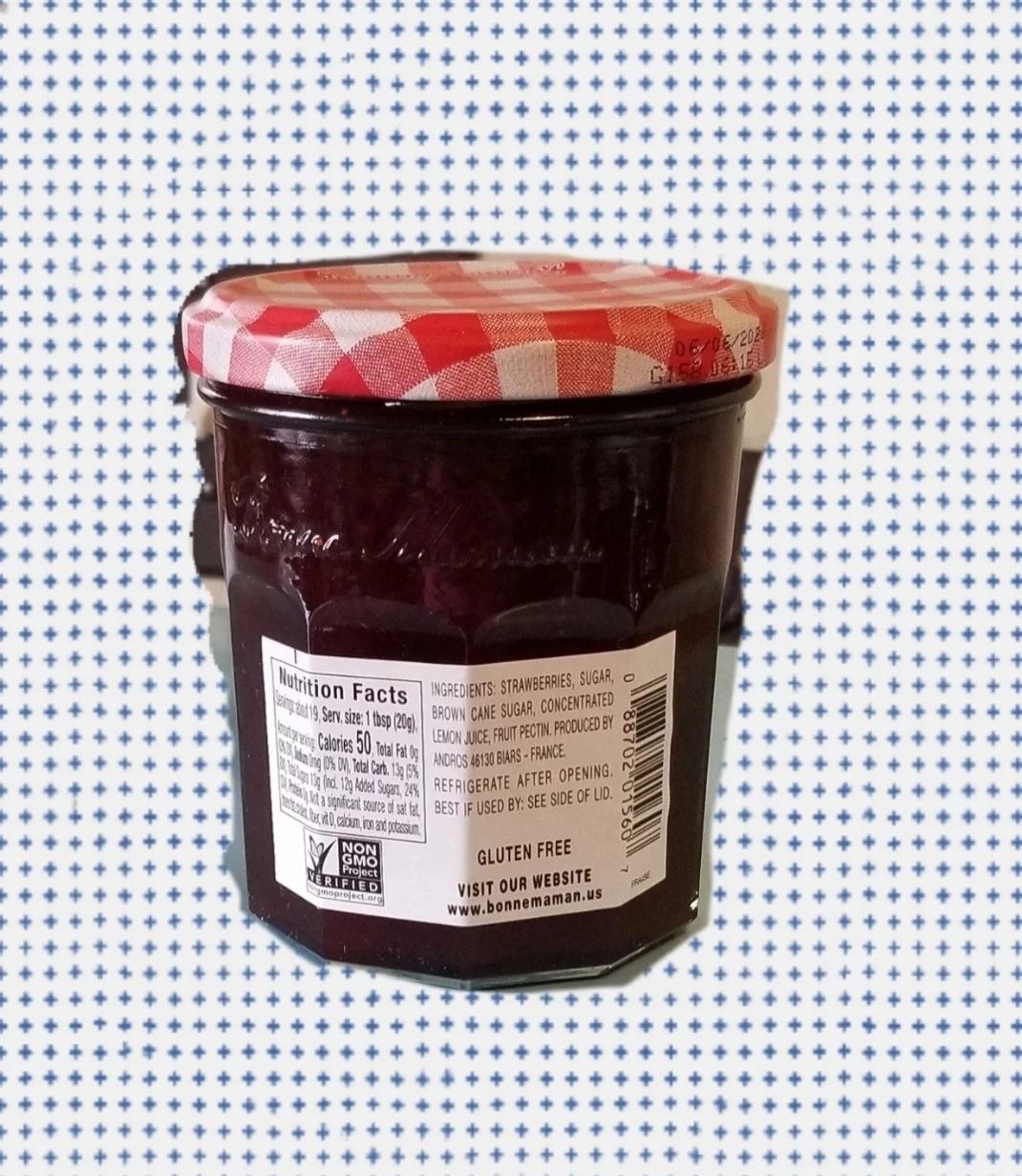 2 for $3: Bonne Maman Strawberry & Cherry Preserves, 13oz Jar - photo 2