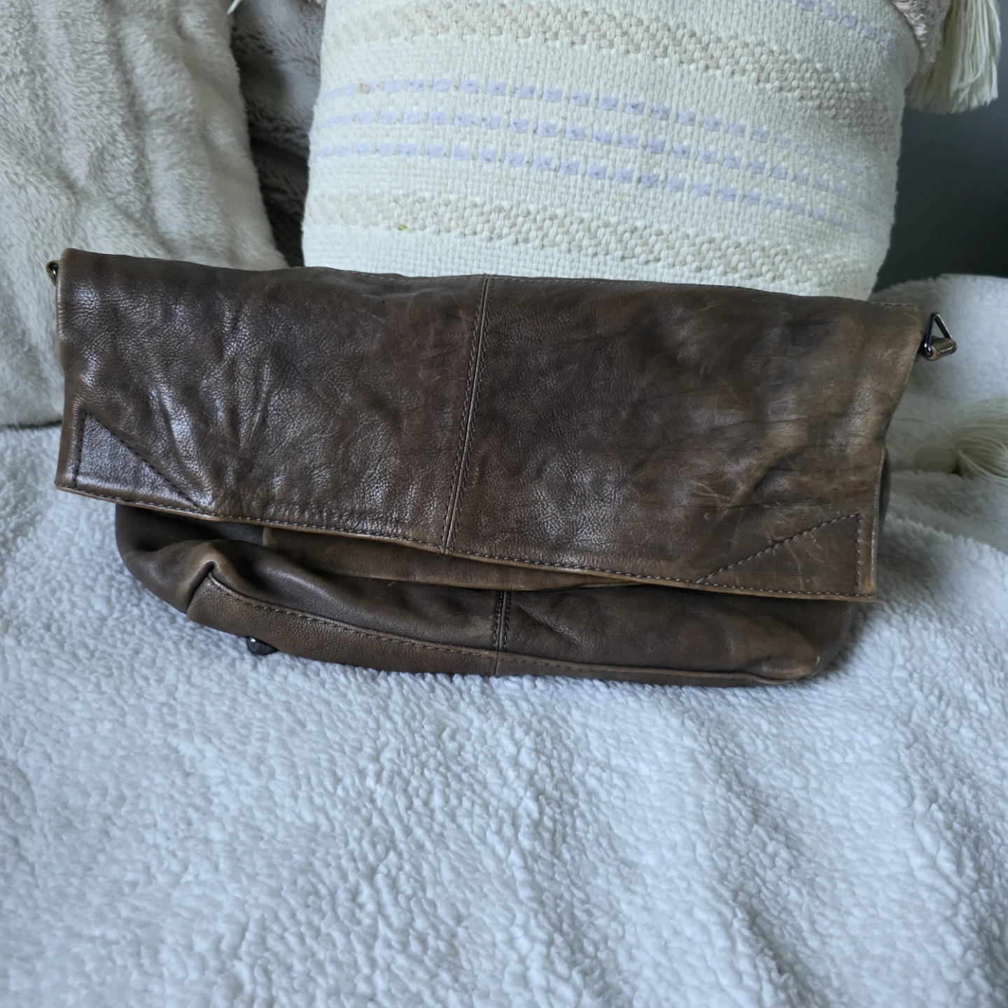 J crew leather bag