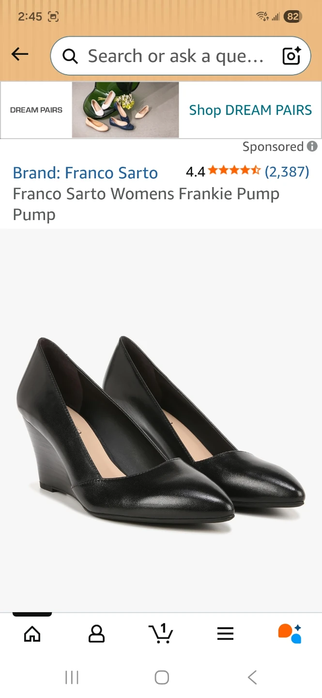 Franco Sarto Womens Frankie Pump