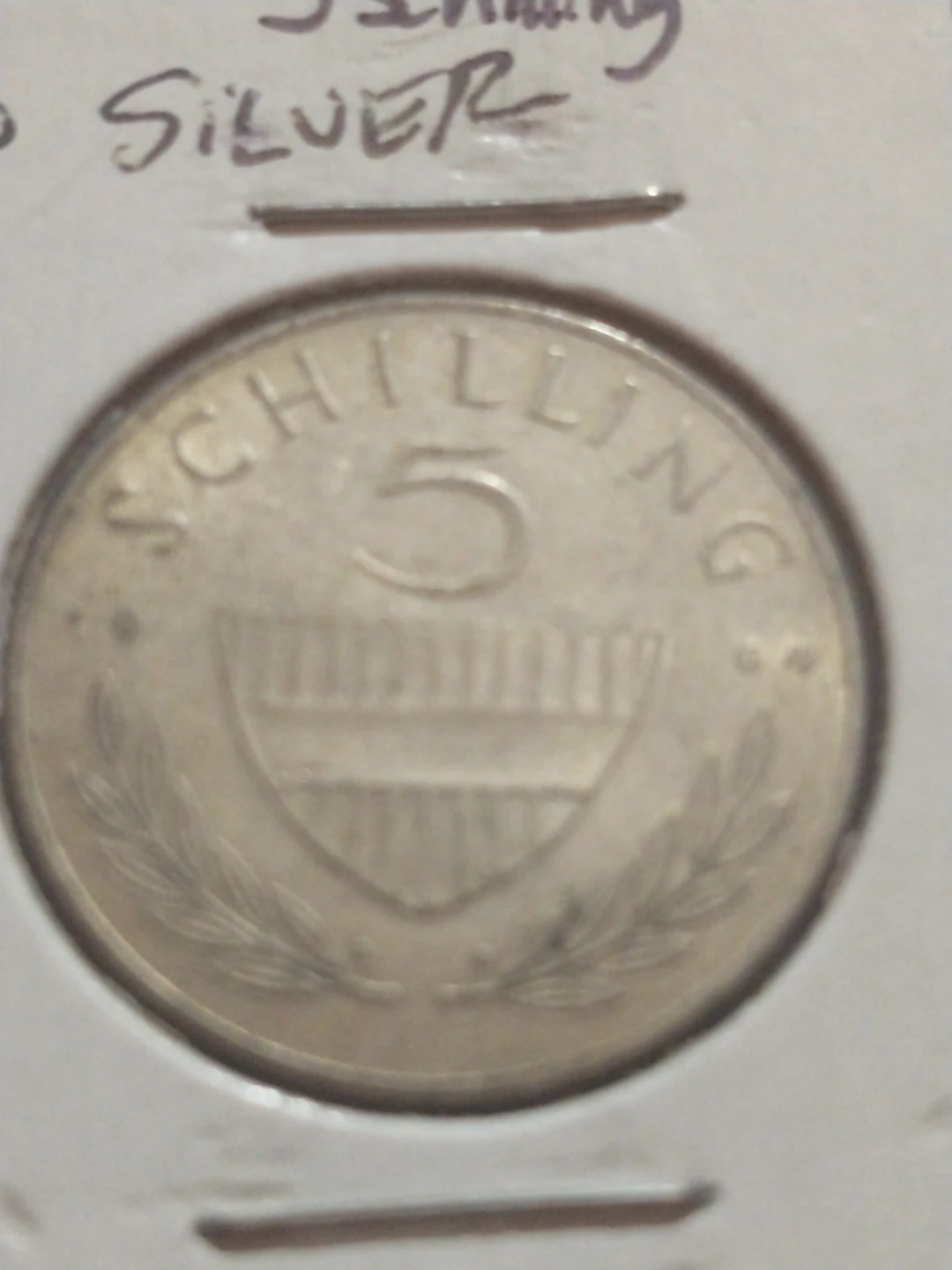 1964 Austria 5 schilling .640 silver coin KM#2889, #2011-497