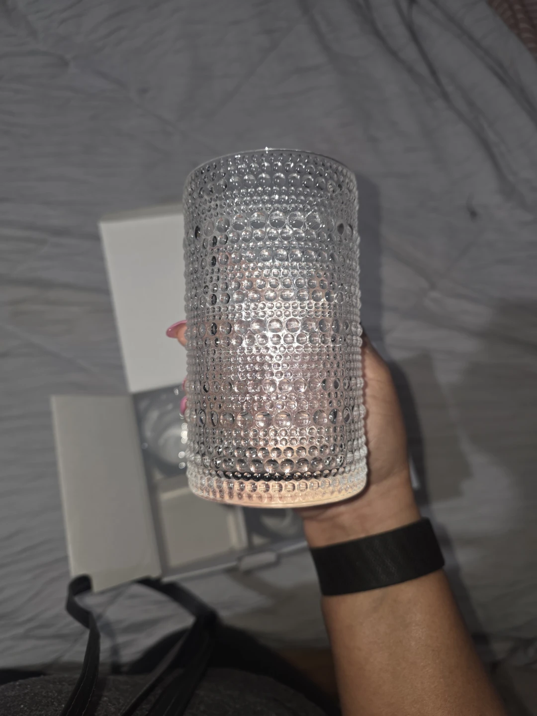 Halo Set of 4 Bubble Texture Cooler Glasses - photo 4