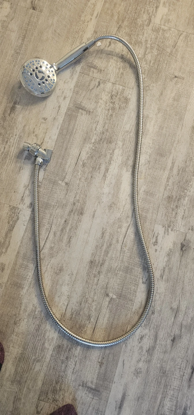 Chrome Handheld Shower Head with Hose - photo 3